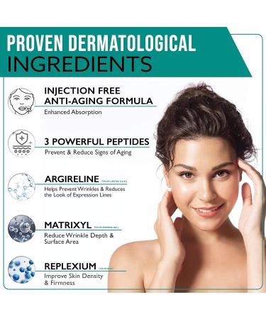 Vegan Triple Peptide Wrinkle Defence Serum. Formulated with 3 Clinically Proven Anti-Aging Peptides: Argireline Matrixyl & Replexium. Made in Canada - Buy Online on GoSupps.com