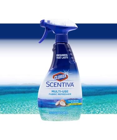Clorox Scentiva Multi-Use Fabric Refresher Spray - Pacific Breeze & Coconut | 16.9 Oz | Freshen Closets Upholstery & Carpets | International Shipping Available - Buy Online on GoSupps.com