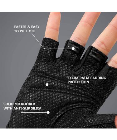 Full Palm Protection Workout Gloves for Women Men - Extra Grip for Gym, Weightlifting, Fitness - Leopard Design - Small - Buy Online on GoSupps.com