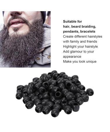 ANGGREK 100 Pieces Black Hair Braiding Beads - Premium Dreadlocks & DIY Hair Accessories - Buy Online on GoSupps.com