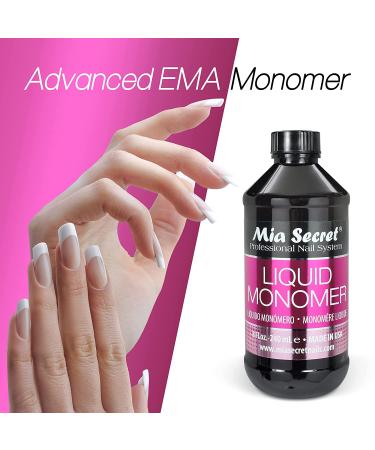 Mia Secret Liquid Monomer Professional Acrylic System 4 oz - Long-lasting Formula for Perfect Nails - Buy Online on GoSupps.com