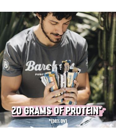 Barebells Protein Bars Variety Pack - 12 Count Pack of 2 - Protein Snacks with 20g of High Protein - Chocolate Protein Bar with 1g of Total Sugars - Perfect on The Go Protein Snack & Breakfast Bars - Buy Online on GoSupps.com
