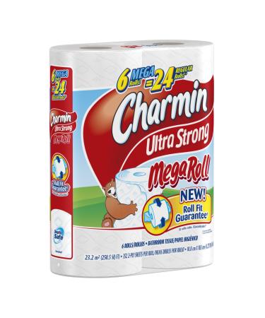 Charmin Ultra Strong Toilet Paper 6 Mega Rolls (Pack of 3)