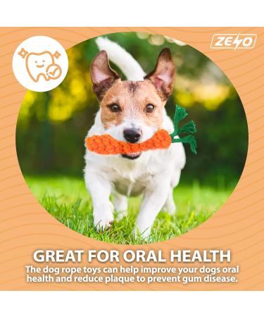 ZENO Dog Toys | Rope Chew Toys for Dogs | Strong Rope Ball & Tug for Teething & Training | Puppy Teething Toys | 100% Natural Cotton | Great for Small Medium & Large Puppies & Adults (18 Pack) - Buy Online on GoSupps.com