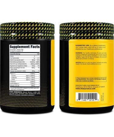 Primaforce BCAA Powder (Pineapple Mango) 7 000mg of 2:1:1 BCAAs Per Serving 30 Servings Per Container Post-Workout Recovery Drink with Amino Acids and Real Salt for Men & Women - Buy Online on GoSupps.com