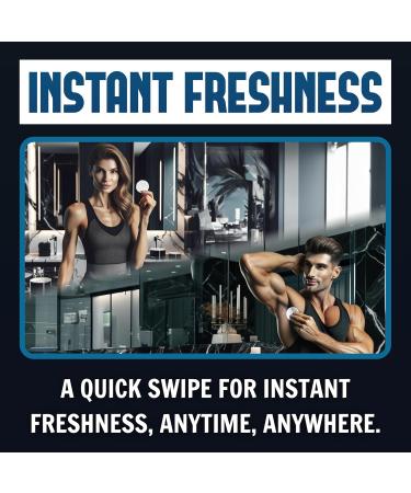 Aluminum Free Unscented Underarm Deodorant Wipes - Maximum Strength Stain-Free Paraben-Free 90 Count for Men & Women | 3 Month Supply - Buy Online on GoSupps.com