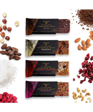 Collagen protein bar - protein bar with collagen powder lactose -free protein protein bar mix energy bar fitness protein bar high protein low sugar fitness bar - 12x52g - ox collagen mix 12 bars