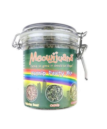 Meowijuana | Catnip Bundles | Organic | Dried Premium Ground Catnip | High Potency | Perfect for Cat Toys | Grown in The USA | Feline & Cat Lover Approved Catnip Pawty Mix