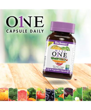 Bluebonnet Nutrition Maxi One (Iron-Free) Whole Food Multiple Enzymes Energy Vitality Gluten Soy & Green Free Kosher Vegetarian Friendly Non-GMO 90 Count 1 - Buy Online on GoSupps.com