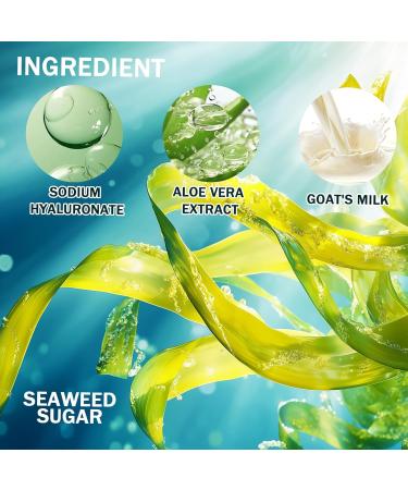 LJYBoBin Goat Milk Body Wash Foaming Bath with Fresh Goat Milk Gentle Moisturizing Body Lotion Refreshing Smooth Liquid SKin Cleanser for All Skin Types 19.35 Fl Oz - Buy Online on GoSupps.com