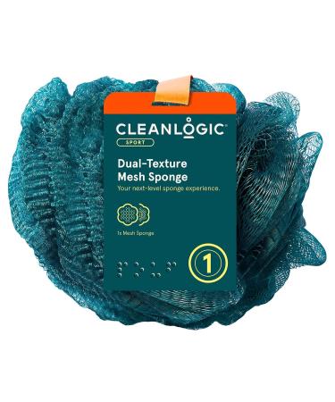 Cleanlogic Sport Exfoliating Body Scrubber Dual-Texture Mesh Sponge - 6 Pack - Buy Online on GoSupps.com