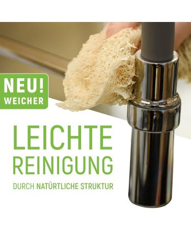 Laevu Luffa Sponge 6 Pack | Sustainable Washable & Reusable Vegan Sponges | Natural Loofah for Body Care - Buy Online on GoSupps.com