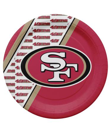 NFL San Francisco 49Ers Disposable Paper Plates, Pack of 20