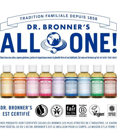  Dr. Bronner's Dr Bronner's Lavender Liquid Soap 60ml - Buy Online on GoSupps.com