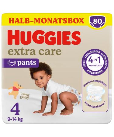 Huggies Pants Extra Care with Disney design size 4 80 diapers (2x40) half-month box