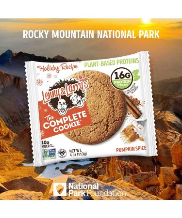 Lenny & Larry's Pumpkin Spice Complete Cookie - 16g Plant Protein, Vegan, Non-GMO - 4oz (Pack of 12) - Buy Online on GoSupps.com