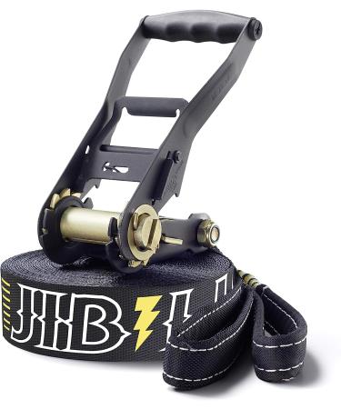 Gibbon Slacklines Jibline with Treewear Black | Advanced Trickline Set with Ratchet Protection | Perfect for Leisure Activities - Buy Online on GoSupps.com