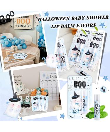 24 Pcs Halloween Baby Shower Favors a Little Boo Is Almost Due Baby Shower Gifts Girl Boy 0.15oz Lip Balms Bulk for Prizes Gender Reveal Souvenirs Gift Bags Stuffers Supplies (Blue) Blue 24 - Buy Online on GoSupps.com