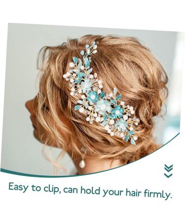 CRILSTYLEO Hair Plug Hair Accessories Combs for Women Girl Headpieces for Wedding Hair Accessories for Bride Rhinestone Flower Hairpins Bride Headpiece Gajra Hair Clip Flower Hair Comb - Buy Online on GoSupps.com