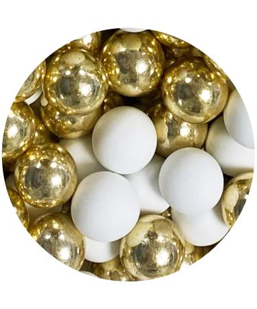 700g Crispy White-Gold Chocolate Balls - Perfect Guest Gifts for Weddings Baptisms & Communions - Mini Mix for Candy Bars & Nikah ekeri - Buy Online on GoSupps.com