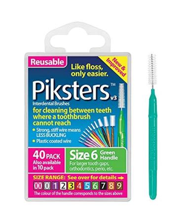Brushes Interdental brush size 6 Green 0.80 mm 40 brushes pPack