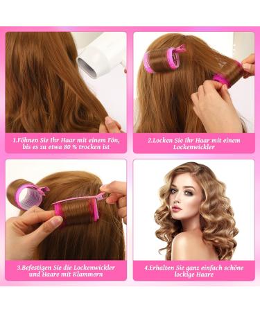 Buy Sep Glitter Curlers Set - 48 Piece Self-Adhering Hair Rollers for All Hair Types | Jumbo & Small Sizes (20-50mm) | Includes 24 Hair Clips | Shop Now! - Buy Online on GoSupps.com