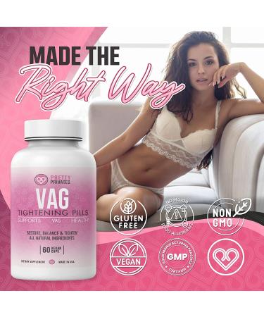 Pretty Privates Vagina Tightening Pills - Tighten, Cleanse, and Increase Lubrication - 60 Capsules - Buy Online on GoSupps.com