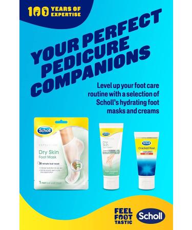 Scholl ExpertCare Exfoliating Heel Peel Foot Mask - Visibly Softer Heels - 1 Pair - Buy Online on GoSupps.com