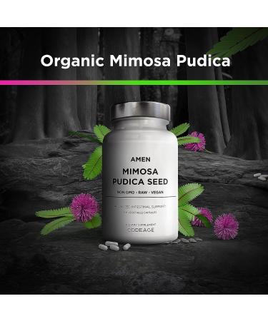 Organic Mimosa Pudica Seed Capsules - 2 Month Supply - Vegan Supplement - Non-GMO - 120 Capsules - Buy Online on GoSupps.com