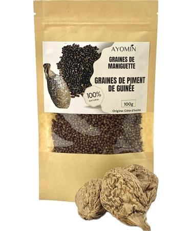 100% Natural Guinea Pepper Seeds - Maniguette Seeds - 100g