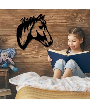 Schlummerlicht24 LED 3D Wood Design Horse Lamp - Perfect Gift for Women Girls & Kids | Personalizable | Ideal for Children's Room - Buy Online on GoSupps.com