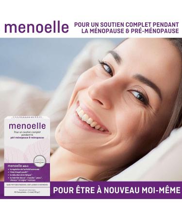 Menoelle - Menopause & Pre-Menopause Food Supplement - Heat Blushes Treatment - Natural EstroG-100 Extract Vitamins & Minerals - 60 Tablets - Women's Wellness without Hormones - Buy Online on GoSupps.com