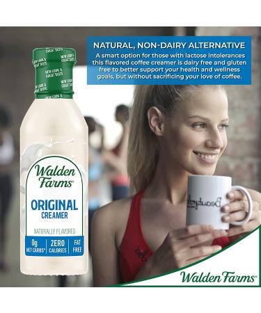 Walden Farms Original Cream Coffee Creamer 12 oz 3 Pack - Non-Dairy, Gluten Free, 0g Net Carbs, Vegan Friendly - Buy Online on GoSupps.com