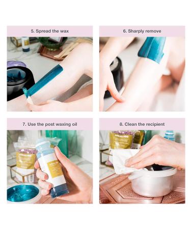 Mealiss 120 Deluxe XXL Waxing Kit - Professional Wax Warmer 1kg Brazilian Wax 20 Spatulas & Care Oil - 1 Year Hot Wax Epilation - Buy Online on GoSupps.com