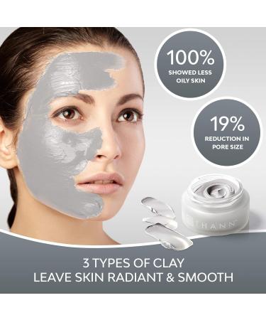 THANN Detoxifying Facial Clay Mask - Pore Minimizing Bentonite Clay with Rice Bran Oil & Rose Extracts | Oil Control & Skin Detox | Paraben & Alcohol Free (100g - Buy Online on GoSupps.com