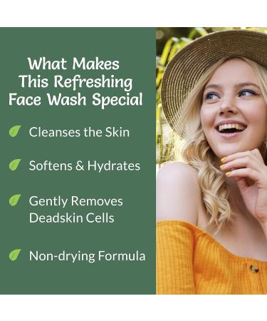 Facial Wash Gel Cleanser - Dead Cells Pores & Make Up Remover Face Wash for Oily Dry & Sensitive Skin - Gentle and Non Drying Face Wash with Aloe Vera & Tea Tree Oil by Aromatherapy Drops 100 ml - Buy Online on GoSupps.com