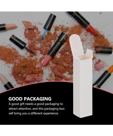 EXCEART Lipstick Pack Box - 50 Pcs Kraft Paper Lipstick Storage Boxes (White) - Lip Gloss Tubes & Balm Wrapping - Essential Oil Packaging - Buy Online on GoSupps.com
