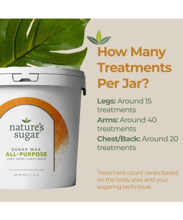 Nature'S Sugar - Nature's Sugar Wax P te anti-poils multi-usages pour jambes dos bras et poitrine 992 2 g pour d butants pour tous types de peau v g talien et sans cruaut envers les animaux - Buy Online on GoSupps.com