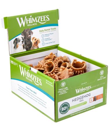 Whimzees Dog Treat Hedgehog Large 30-Piece