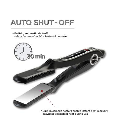 Titanium Flat Iron 1.5 Inch - CROC Classic Silver for Smooth & Sleek Hair - Buy Online on GoSupps.com