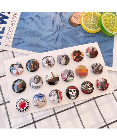 GTOTd Heavy Metal Music Band Buttons Set - 18 Pack 1 inch | Rock and Roll Pins for Clothes, Backpacks, Jackets | Gifts for Fans - Buy Online on GoSupps.com