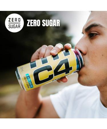 Wowboxme C4 Original Sugar Free Sparkling Energy Drink Frozen Bombsicle PreTraining Performance Drink with Caffeine 500 ml Pack of 12 - Buy Online on GoSupps.com