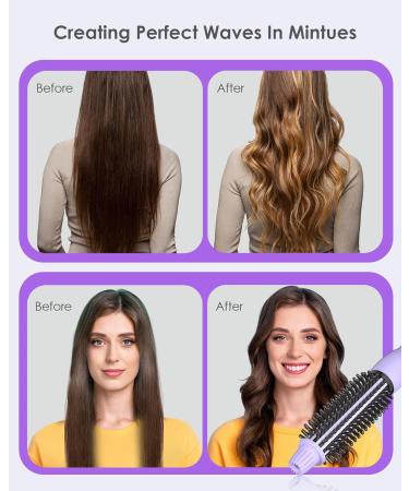 Buy Novus Technology Curling Iron Brush - 120V Travel Thermal Brush with 11 Heat Settings & 60 Min Auto Shut Off for Perfect Curls - Buy Online on GoSupps.com