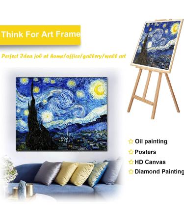 24x36 Inch Canvas Stretcher Bars Frame for Paint by Numbers, Oil Paintings, Prints, Posters - Extra Size for Wrapping Around the Frame | ECOIOU - Buy Online on GoSupps.com