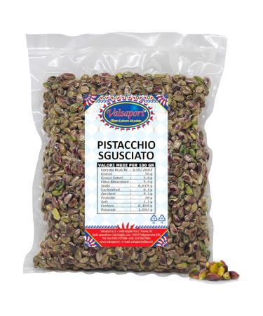 HOME LINE Valsapori - RAW SCALDED PISTACHIOS (500g) - High quality 100% pure - Raw American pistachios unroasted unsalted - Rich in magnesium potassium and minerals