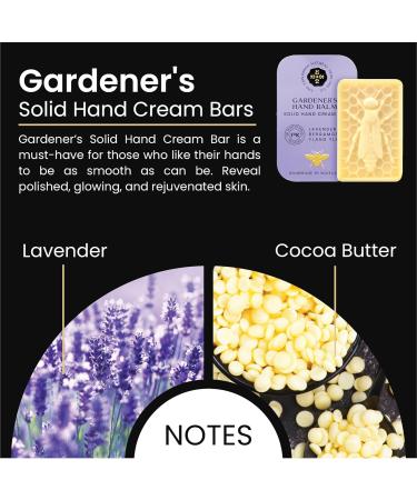 Moisturising Solid Hand Cream Bars | For Dry & Sensitive Hands Gardeners Scent | Natural Hand Cream | Luxury Gift | Cruelty Free | Edinburgh Skincare Company - Buy Online on GoSupps.com