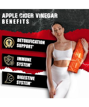 (2 Packs) Apple Cider Vinegar Capsules with Ginger Turmeric Elderberry Raspberry Ketones Beet Root Black Pepper - 7in1 for Supports Digestion Detox & Immune - 4 Months Supply - Buy Online on GoSupps.com