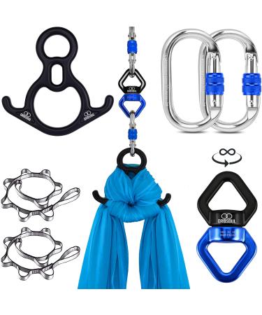 Orbsoul Aerial Silks Hardware (Deluxe PRO Set), Certified Complete Kit