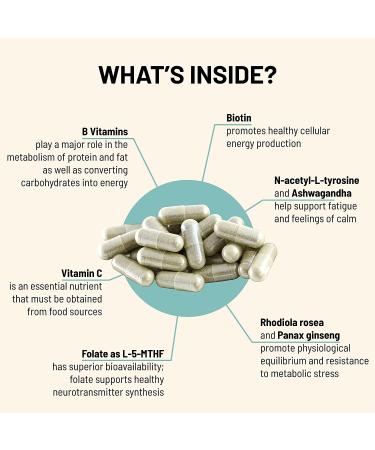 Adrenal B Complex by Mountain Peak Nutritionals - Supports Endocrine & Nervous System - Vitamin B, C & Adaptogens - 90 Vegetarian Capsules - Buy Online on GoSupps.com