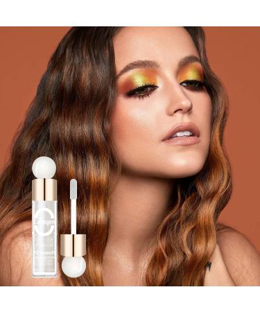 Liquid Eye Shadow - Shimmer Makeup and Eyeshadow | Highlight Eye Makeup and Glow Liquid Eyeshadow Long-Lasting for Woman Girl 1# - Buy Online on GoSupps.com